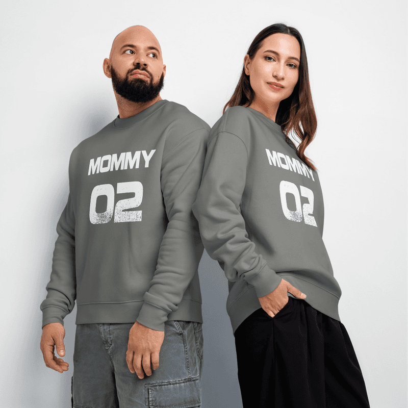 Mommy 02 Unisex relax crew neck sweatshirt - Shadow S