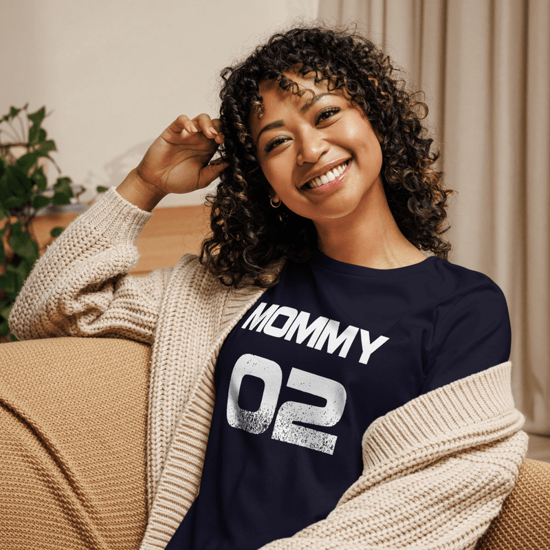 Mommy 02 Women's Relaxed T-Shirt / Navy / S Mommy 02 Women's Relaxed T-Shirt