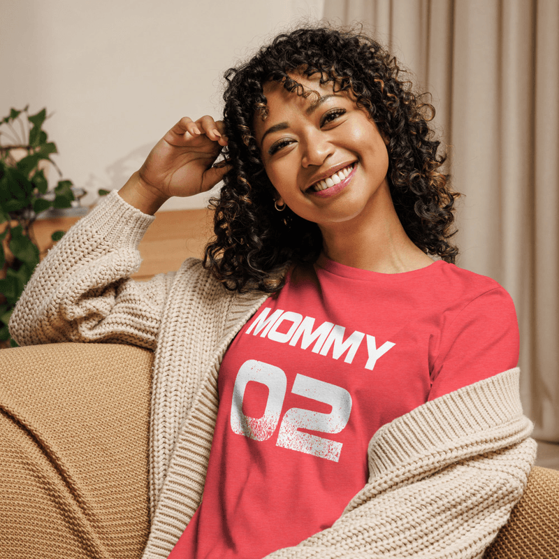Mommy 02 Women's Relaxed T-Shirt - Heather Red S