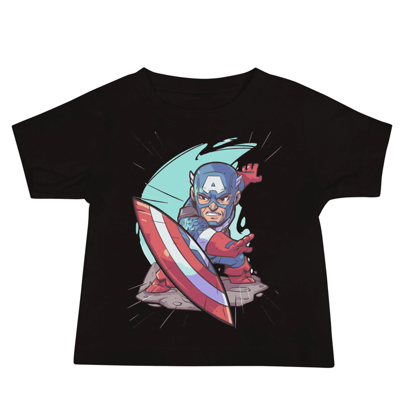 Captain America Baby Jersey Short Sleeve Tee
