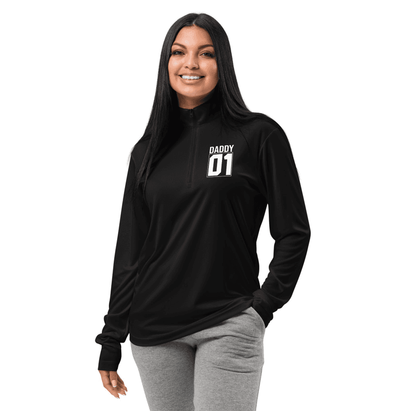 Daddy 01 Lightweight quarter-zip pullover / Black / XS Daddy 01 Lightweight quarter-zip pullover