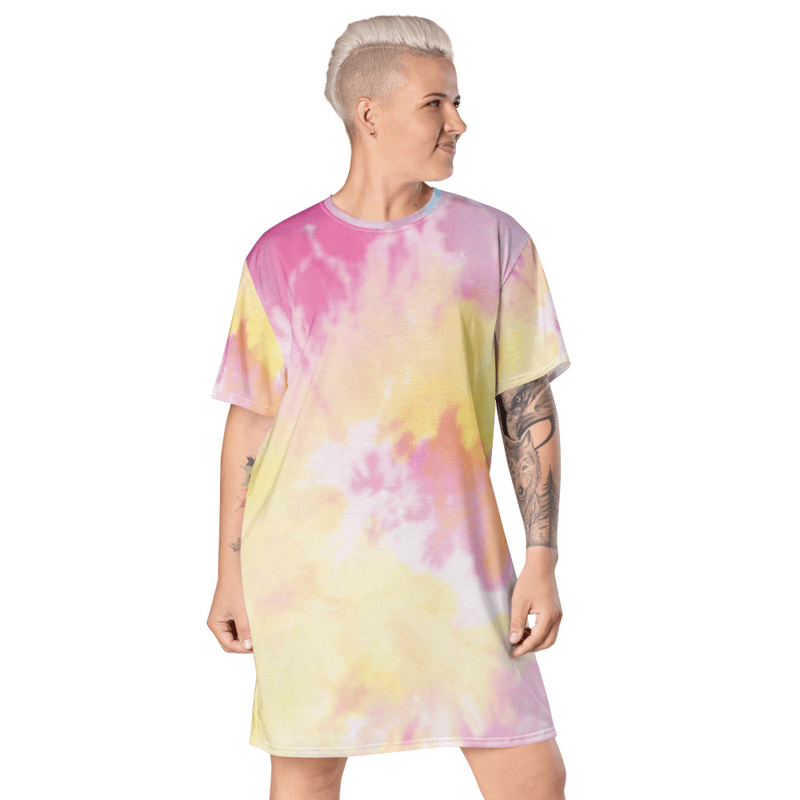 Tie dye T-shirt dress