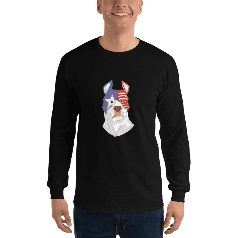 Pitbul Dad Mom USA / Black / M Pitbul Dad Mom USA